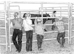 "Panel of Judges" 4H | Black & White Print by Bernie Brown