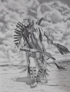 "Gone But Not Forgotten" Black & White mini reproduction by Bernie Brown
