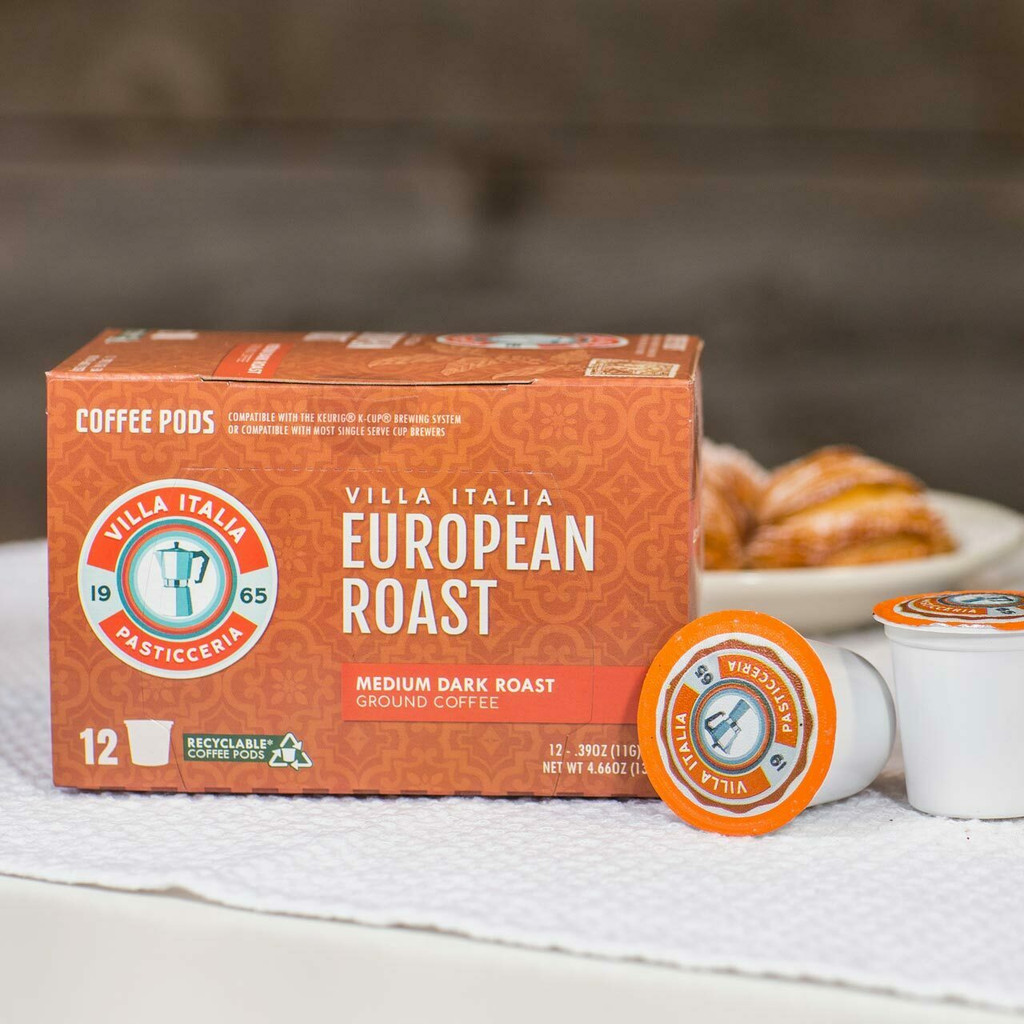 Villa Italia’s European roast coffee pods