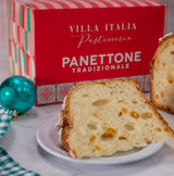 Experience the true taste of an authentic Italian Christmas Panettone handcrafted at Villa Italia Bakery. Made with a slow-risen dough for exceptional softness, this traditional Italian holiday bread is filled with golden raisins and candied citrus for classic flavor. Our panettone is topped with a crisp almond-sugar glaze that delivers the perfect balance of sweetness and texture. Freshly baked in Schenectady, NY, it makes an ideal holiday dessert, festive gift, or centerpiece for any Christmas celebration. If you’re looking for the best artisanal panettone in the Capital Region, Villa Italia’s Christmas Panettone is the one customers return for year after year.