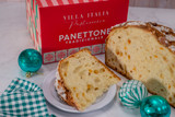 Experience the true taste of an authentic Italian Christmas Panettone handcrafted at Villa Italia Bakery. Made with a slow-risen dough for exceptional softness, this traditional Italian holiday bread is filled with golden raisins and candied citrus for classic flavor. Our panettone is topped with a crisp almond-sugar glaze that delivers the perfect balance of sweetness and texture. Freshly baked in Schenectady, NY, it makes an ideal holiday dessert, festive gift, or centerpiece for any Christmas celebration. If you’re looking for the best artisanal panettone in the Capital Region, Villa Italia’s Christmas Panettone is the one customers return for year after year.