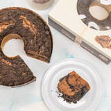 Shop Villa Italia’s Chocolate Coffee Cake—rich, moist chocolate cake topped with dark chocolate crumb and baked fresh in small batches since 1965. Nationwide shipping available.