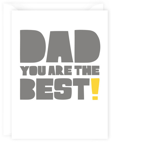 You are the Best Dad Card