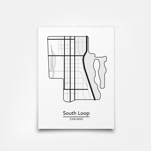 South Loop Map 5x7