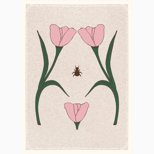 Torso Mini Tulips 5x7 Print