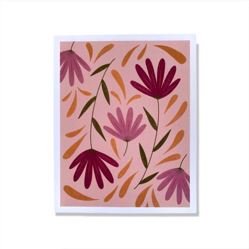 Pink Flowers 8x10 Print