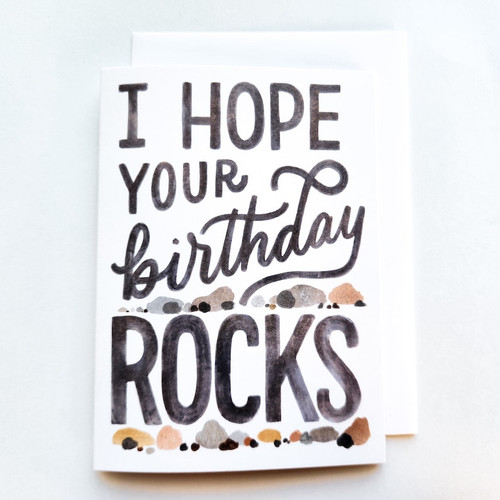 Birthday Rocks Card
