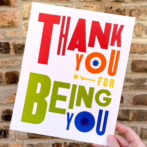 Thank You for Being You 8x10 Print