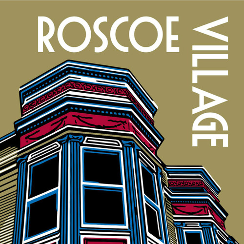 Roscoe Village Poster Midwest Nice
