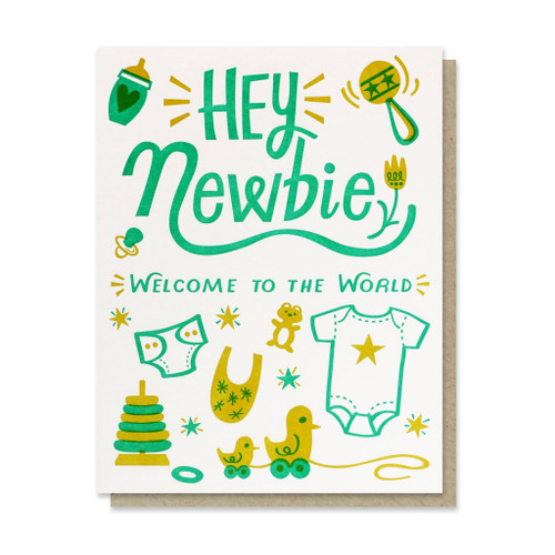 Hey Newbie Baby Card