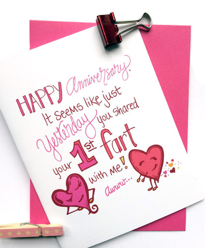 Farts Anniversary Card