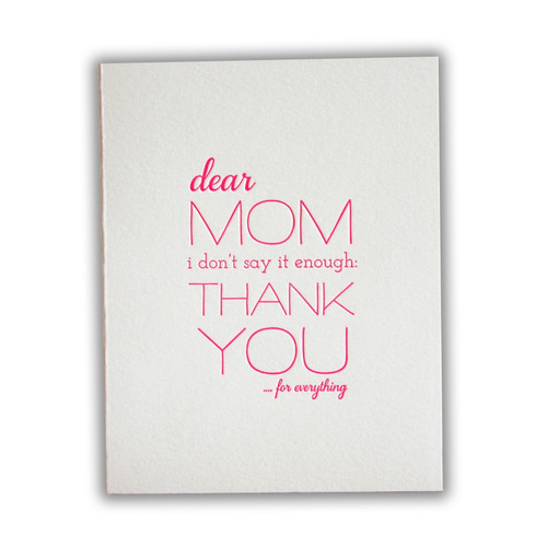 Mom Thanks Card