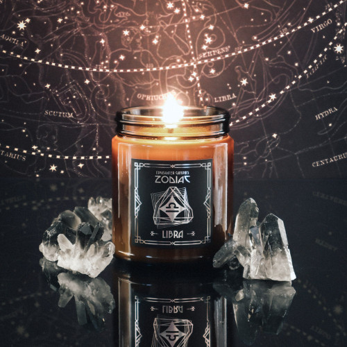 Libra Zodiac Candle