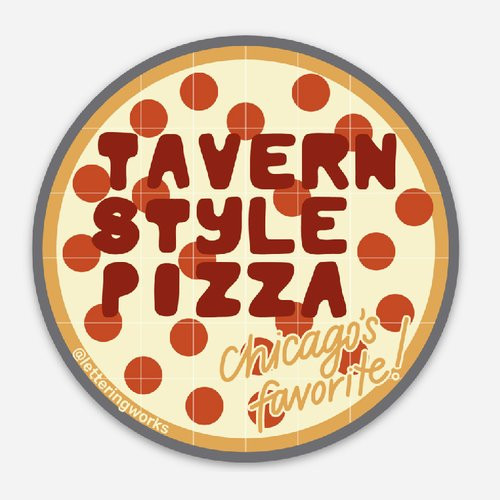 Tavern Style Pizza Sticker