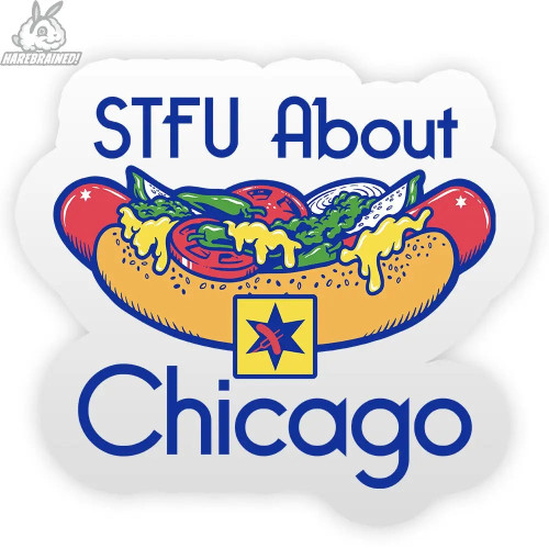 STFU Hotdog Sticker