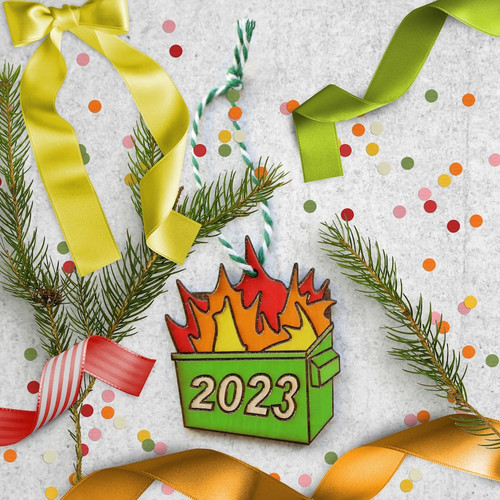 2023 Dumpster Fire Ornament