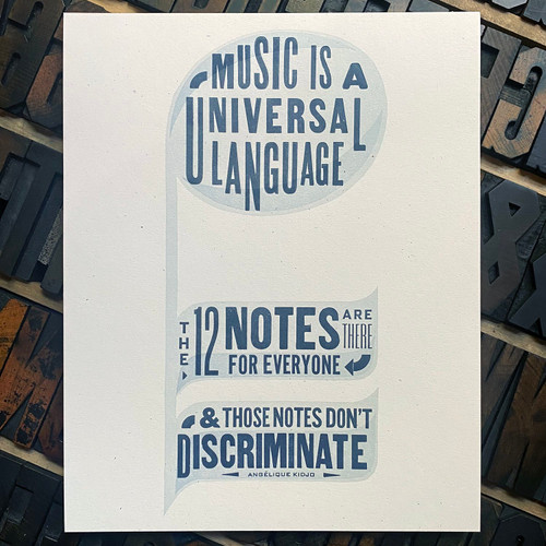 Music is a Universal Language 8x10 Print