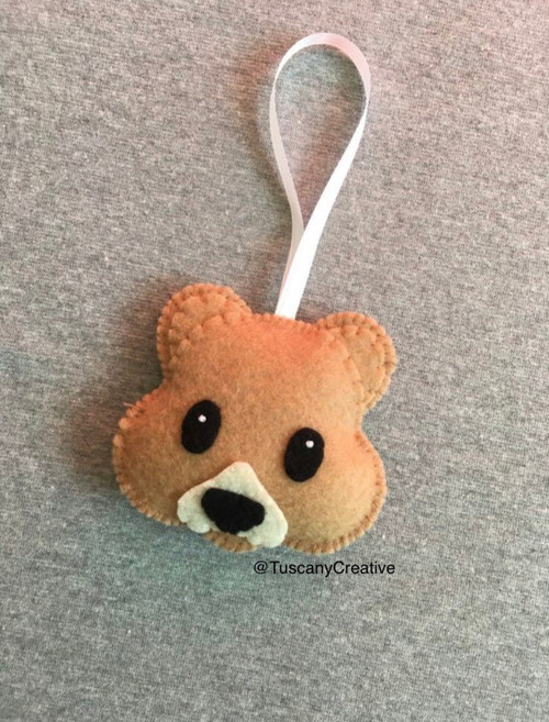 Bear Face Ornament