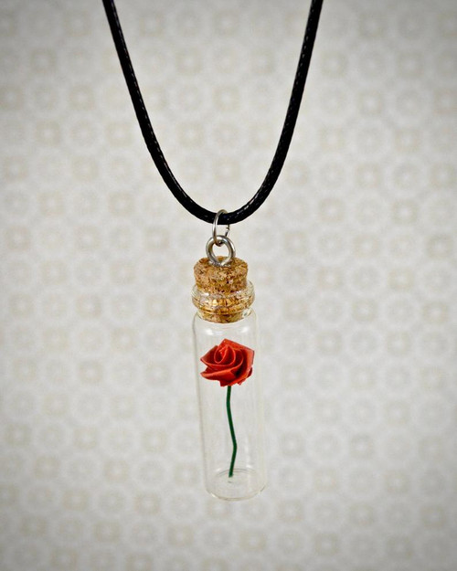 Origami Rose Necklace