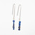 Lapis Lazuli Stacked Bead Drop Earrings