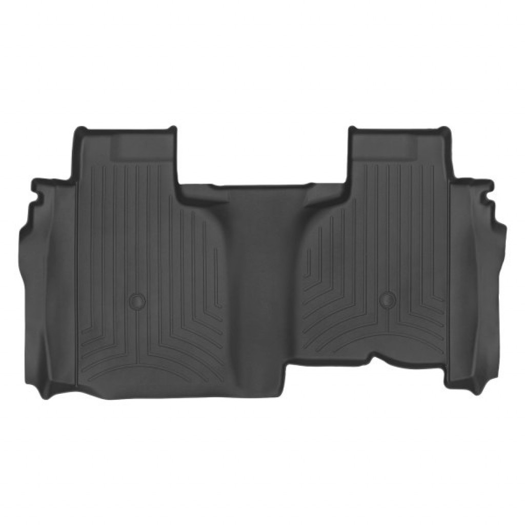 WeatherTech Floor Liner For Chevy Silverado 2500 2019-2021 Double Cab Rear - Black | w/ 200st Row Bucket Seats (TLX-wet4414367-CL360A70)