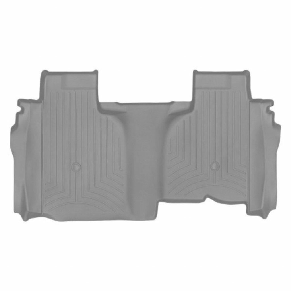 WeatherTech Floor Liner For Chevy Silverado 1500 2019-2021 | Rear | Gray Double Cab | w/ 1st Row Bucket Seats (TLX-wet4614367-CL360A70)