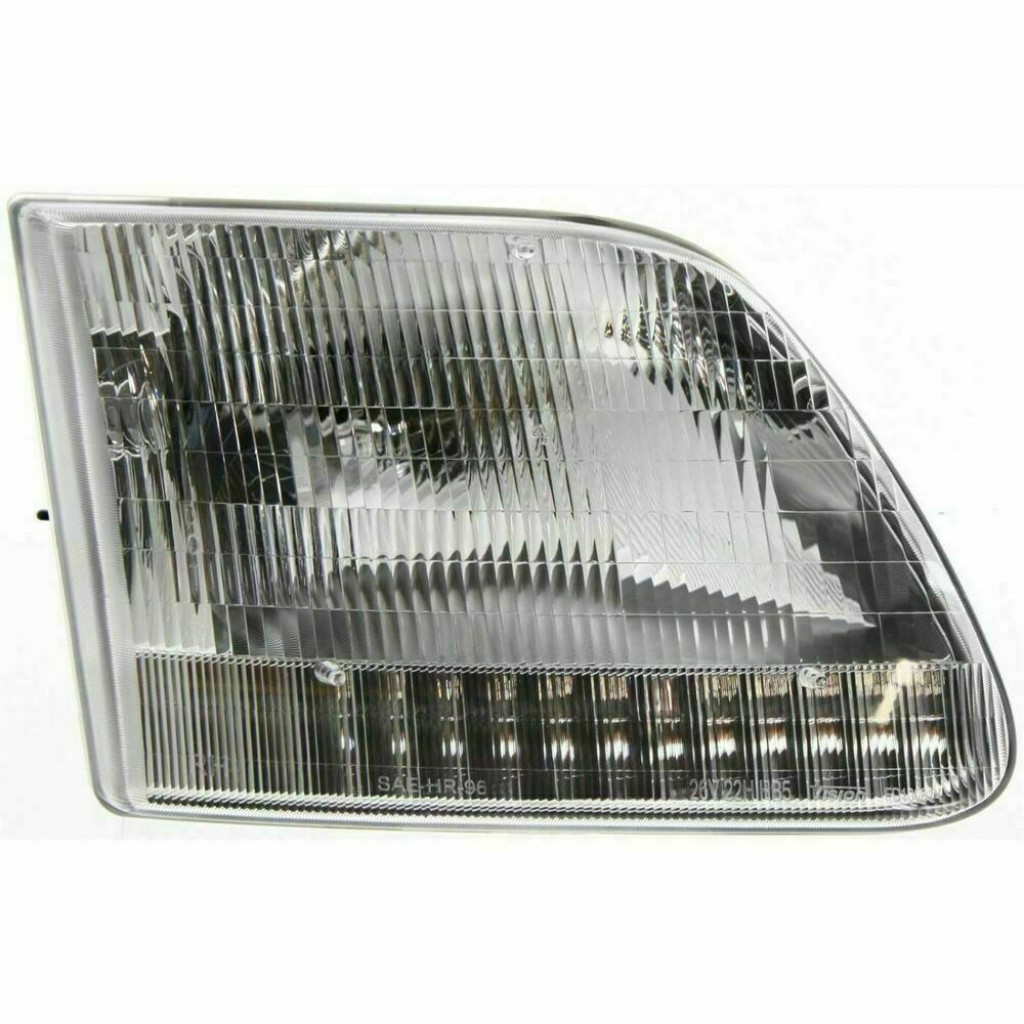 For Ford F-250 Headlight 1997 1998 1999 Passenger Side | Halogen | w/o Bracket | Excludes STX/Heritage/Harley/King Ranch | w/ Bulb(s) | FO2503139 | 3L3Z13008CA (CLX-M0-USA-20-3519-80-CL360A72)