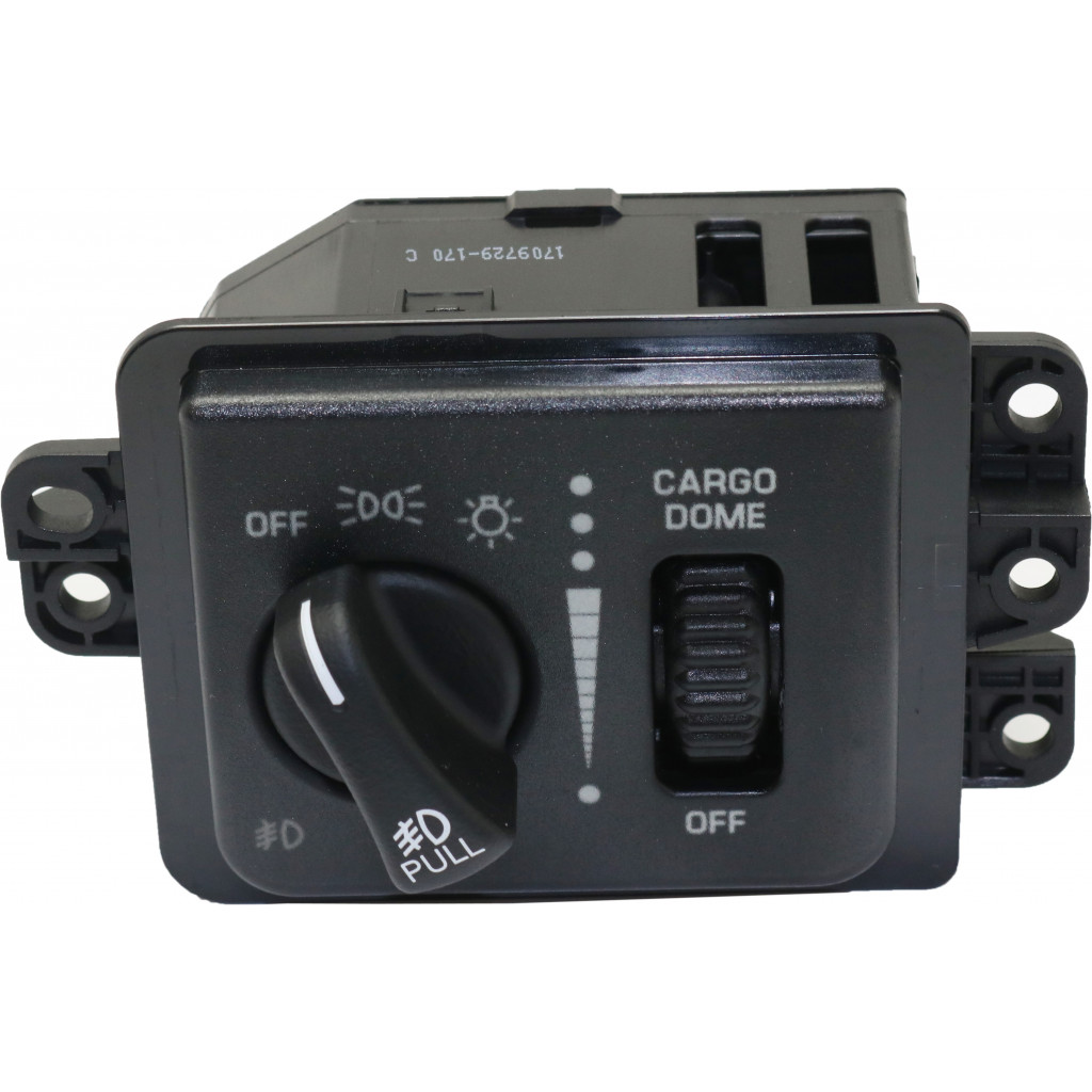 For Dodge Ram 1500 / 2500 / 3500 Van Headlight Switch 2003 | 4 Switch Positions | w/ Fog Lights | 56045537AC (CLX-M0-USA-RD10890001-CL360A71)