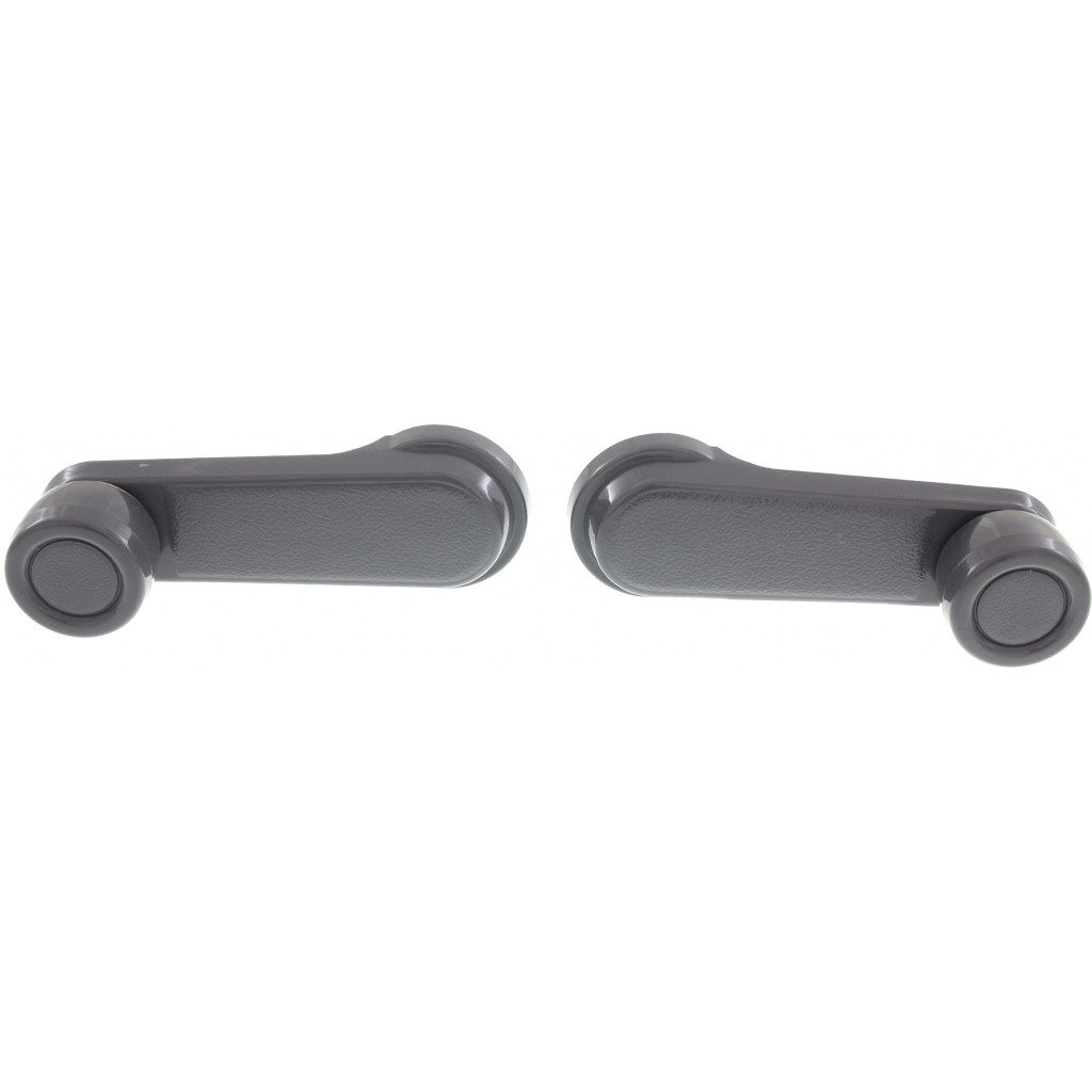 For Nissan Pathfinder / Sentra Window Crank 1987-1995 Pair | Front | Set of 2 | Gray | Plastic | 8076001G2 (CLX-M0-USA-REPN463201-CL360A70)