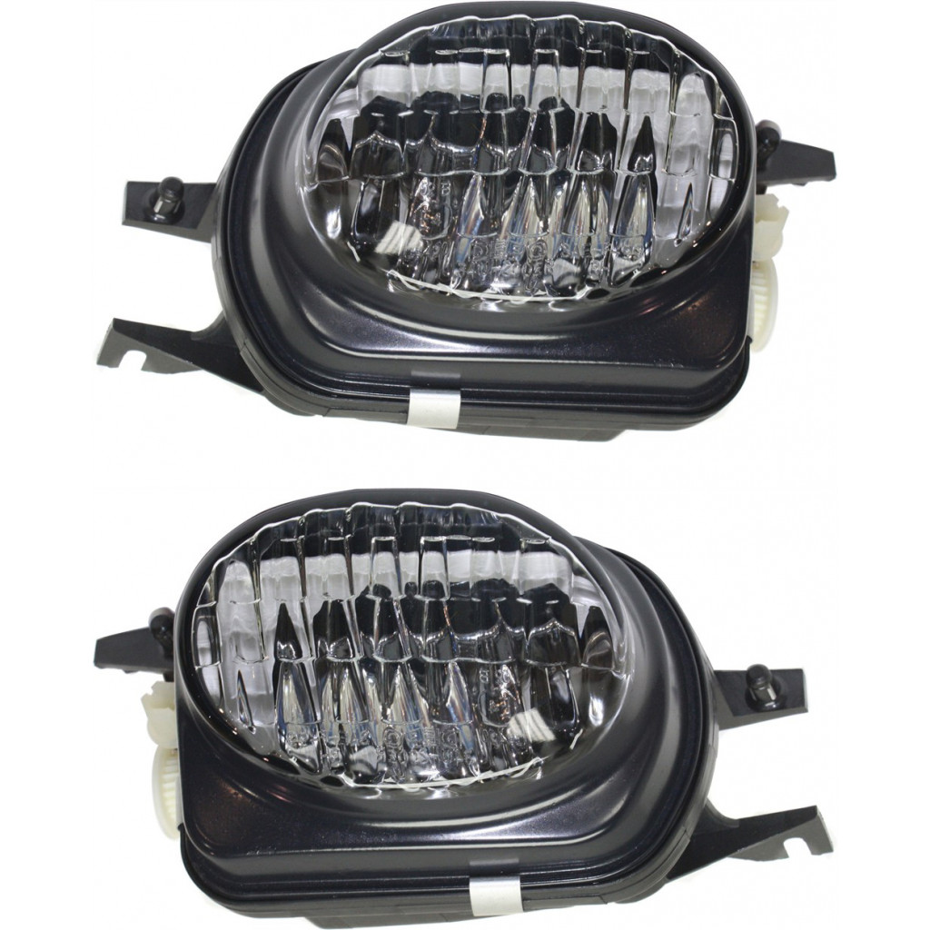 For Mercedes-Benz SLK230 Fog Light 2002 2003 2004 Pair Driver and Passenger Side w/Bulbs Replaces For MB2592115 (PLX-M1-339-2002L-AQ-CL360A11)