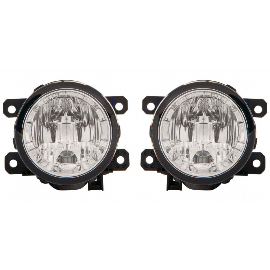 For Mitsubishi Outlander Sport Fog Light Assembly 2011-2017 Pair Driver and Passenger Side w/ Bulbs For MI2592120 (PLX-M1-213-2047N-AQ-CL360A2)