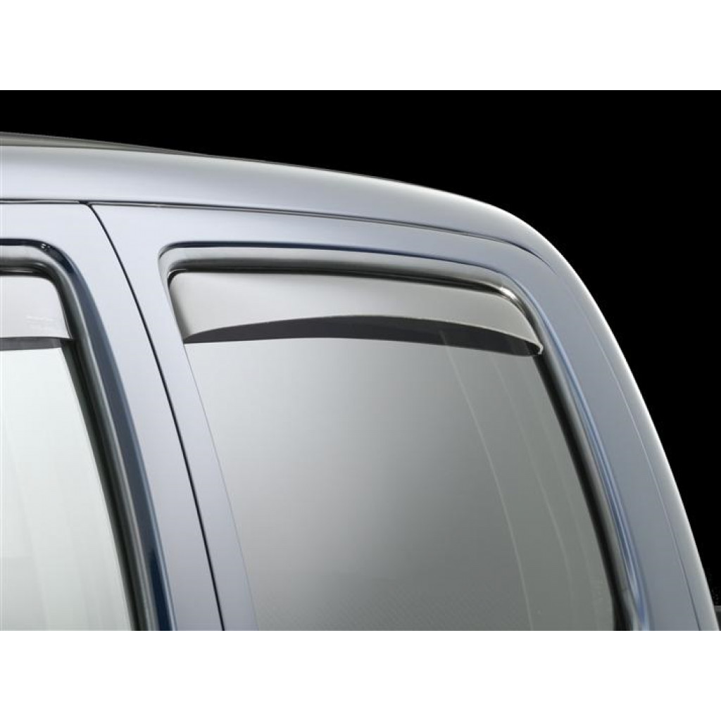 WeatherTech Window Deflectors For Toyota Tacoma 2005-2013 Double Cab Rear Side |  Dark Smoke (TLX-wet81389-CL360A70)