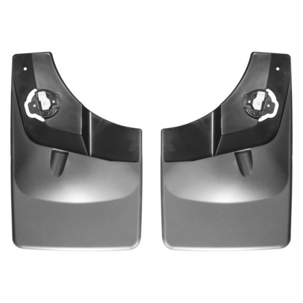 WeatherTech Mud Flaps For Ford F-150 2015 Rear - No Drill  |  w/ Fender Lip Molding  (TLX-wet120044-CL360A70)