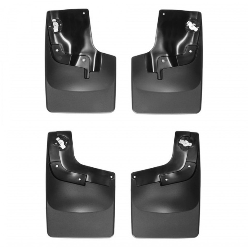 WeatherTech Mud Flaps For Chevy Colorado 2015 Front & Rear - No Drill | w/o Fender Flares  (TLX-wet110049-120049-CL360A70)