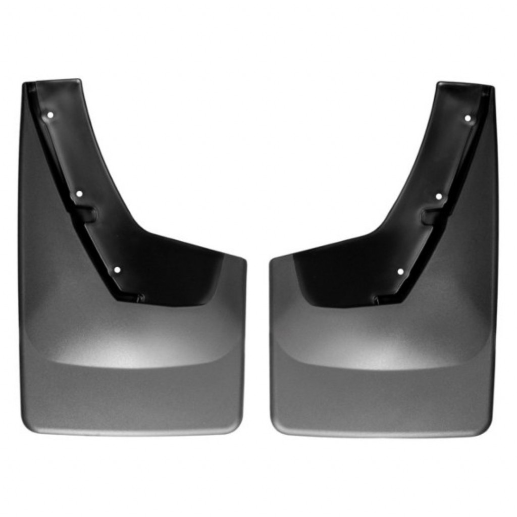 WeatherTech Mud Flaps For Cadillac Escalade 2015-2021 | Rear Pair | No Drill | Black |  (TLX-wet120037-CL360A70)