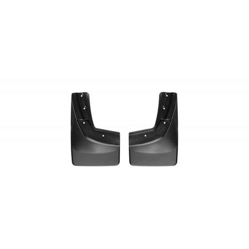 WeatherTech Mud Flaps For Chevy Silverado 3500 2015-2021 No Drill - Black |  (TLX-wet120076-CL360A70)