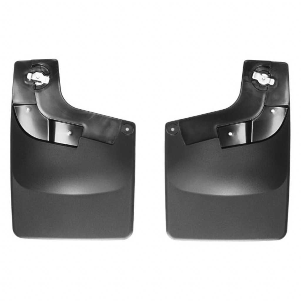 WeatherTech Mud Flaps For Chevy Colorado 2015 Rear - w/ Flare No Drill  |  (TLX-wet120052-CL360A70)