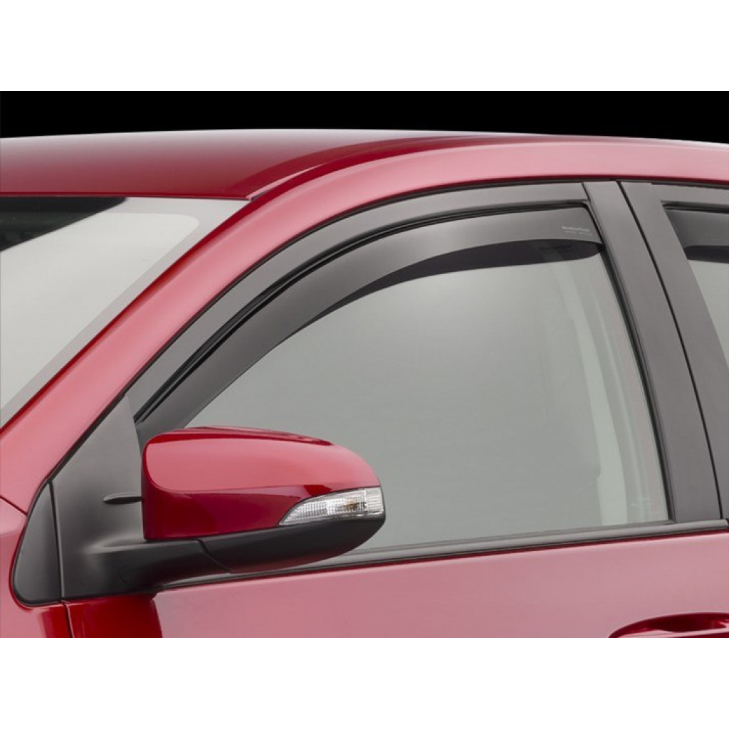 WeatherTech Window Deflectors For Honda Civic 2001 2002 2003 Front Side Coupe | Dark Smoke (TLX-wet80269-CL360A70)