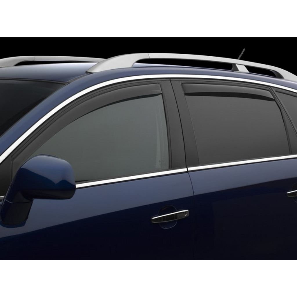 WeatherTech Window Deflectors For Dodge Journey 2009 - 2013 | Front & Rear Side | Dark Smoke (TLX-wet82490-CL360A70)