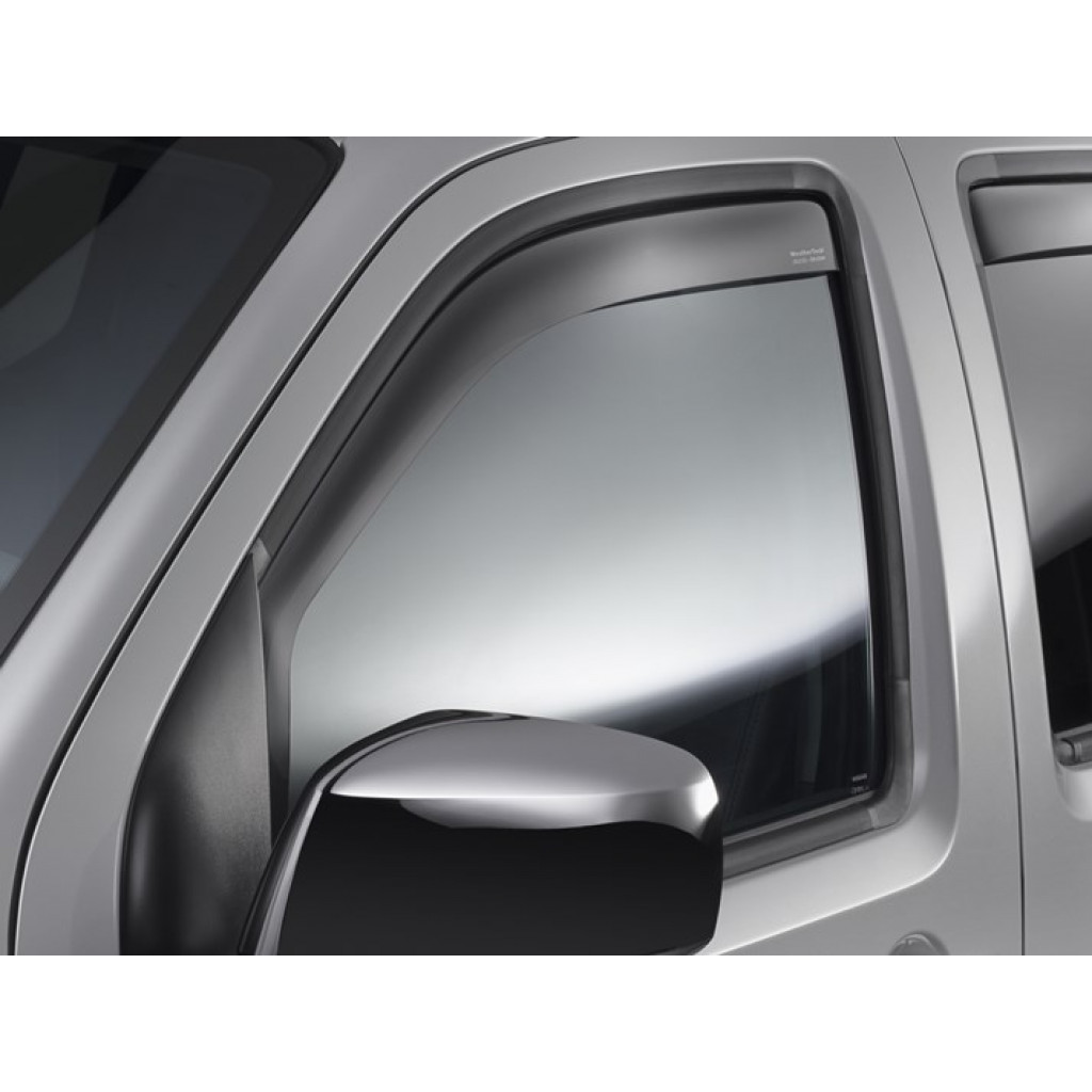 WeatherTech Window Deflectors For Nissan Frontier 2005-2021 Front Side Crew Cab | Dark Smoke (TLX-wet80367-CL360A70)