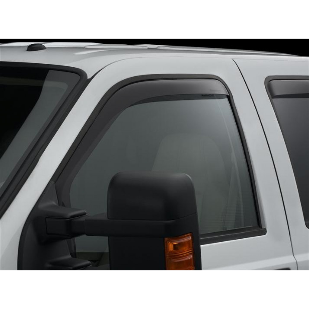 WeatherTech Side Window Deflectors For Ford F-250 Super Duty 1999-2007 Front  | Crew - Dark Smoke (TLX-wet80138-CL360A70)