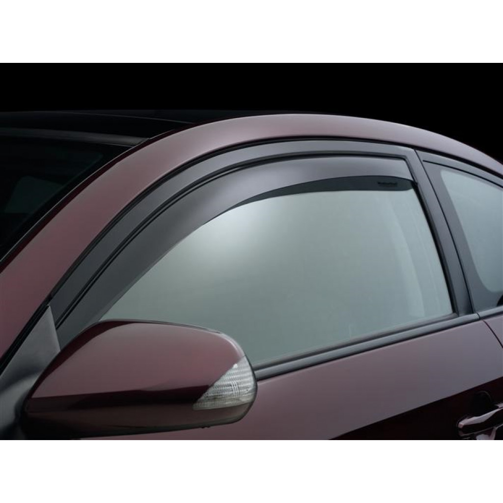 WeatherTech Window Deflectors For Scion tC 2005-2010 Front Side - Dark Smoke |  (TLX-wet80366-CL360A70)