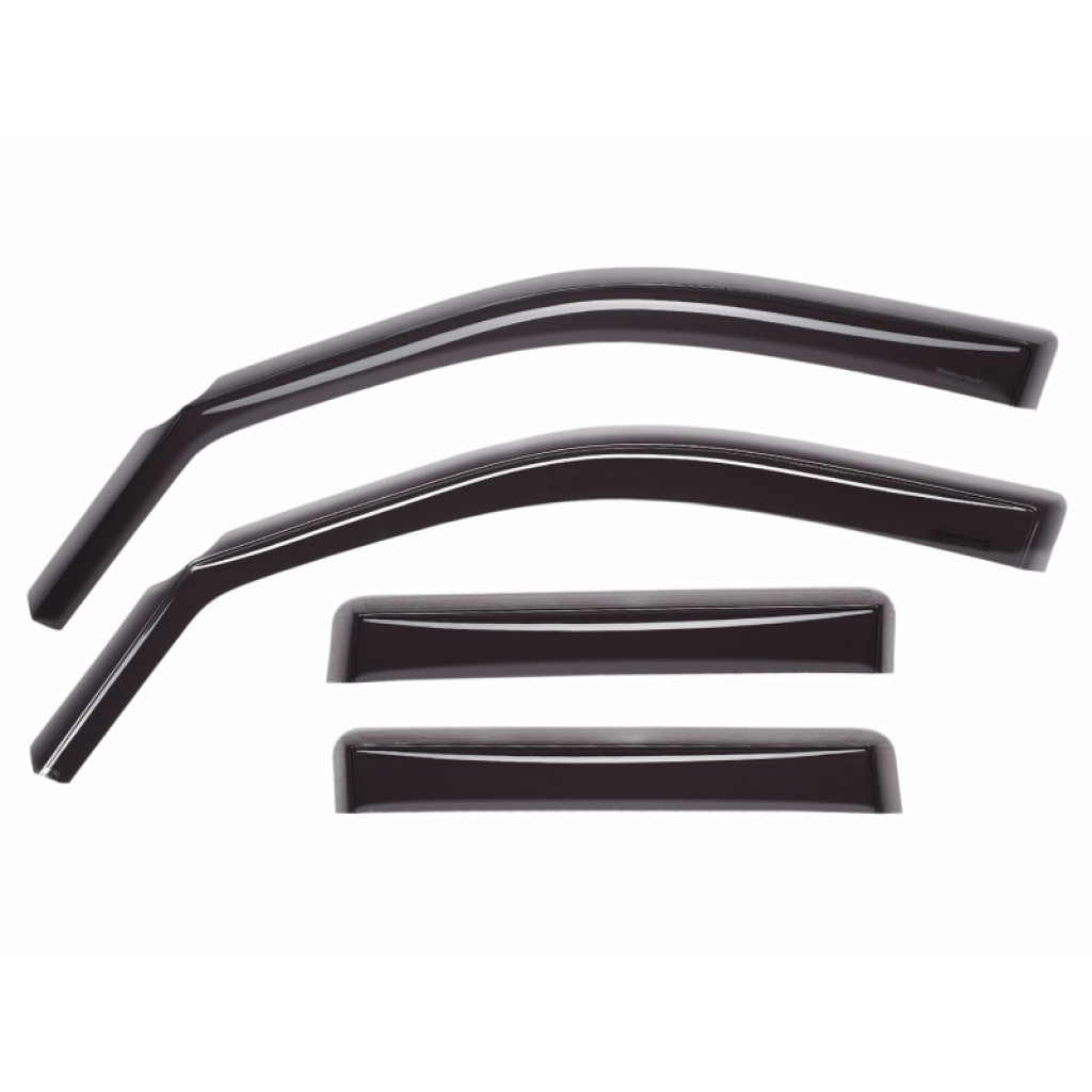 WeatherTech Side Window Defectors For Lexus IS300 2001-2005 | Front & Rear | Dark Smoke (TLX-wet82264-CL360A70)