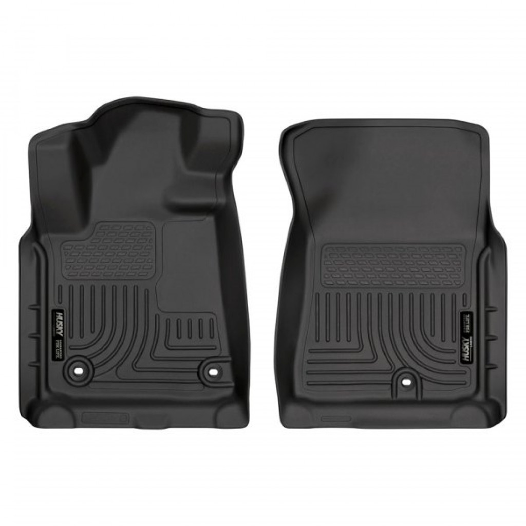 Husky Liners For Toyota Tundra/Sequoia 2007-2011 WeatherBeater FloorLiner Front | Black (TLX-hsl18581-CL360A70)