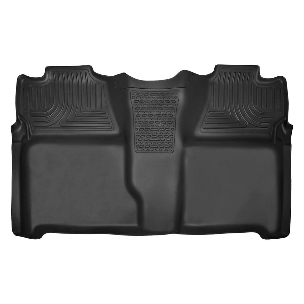 Husky Liners For Chevy Silverado 3500 HD 07-14 Weatherbeater Floor Liner Black | 2nd Seat (TLX-hsl19201-CL360A73)