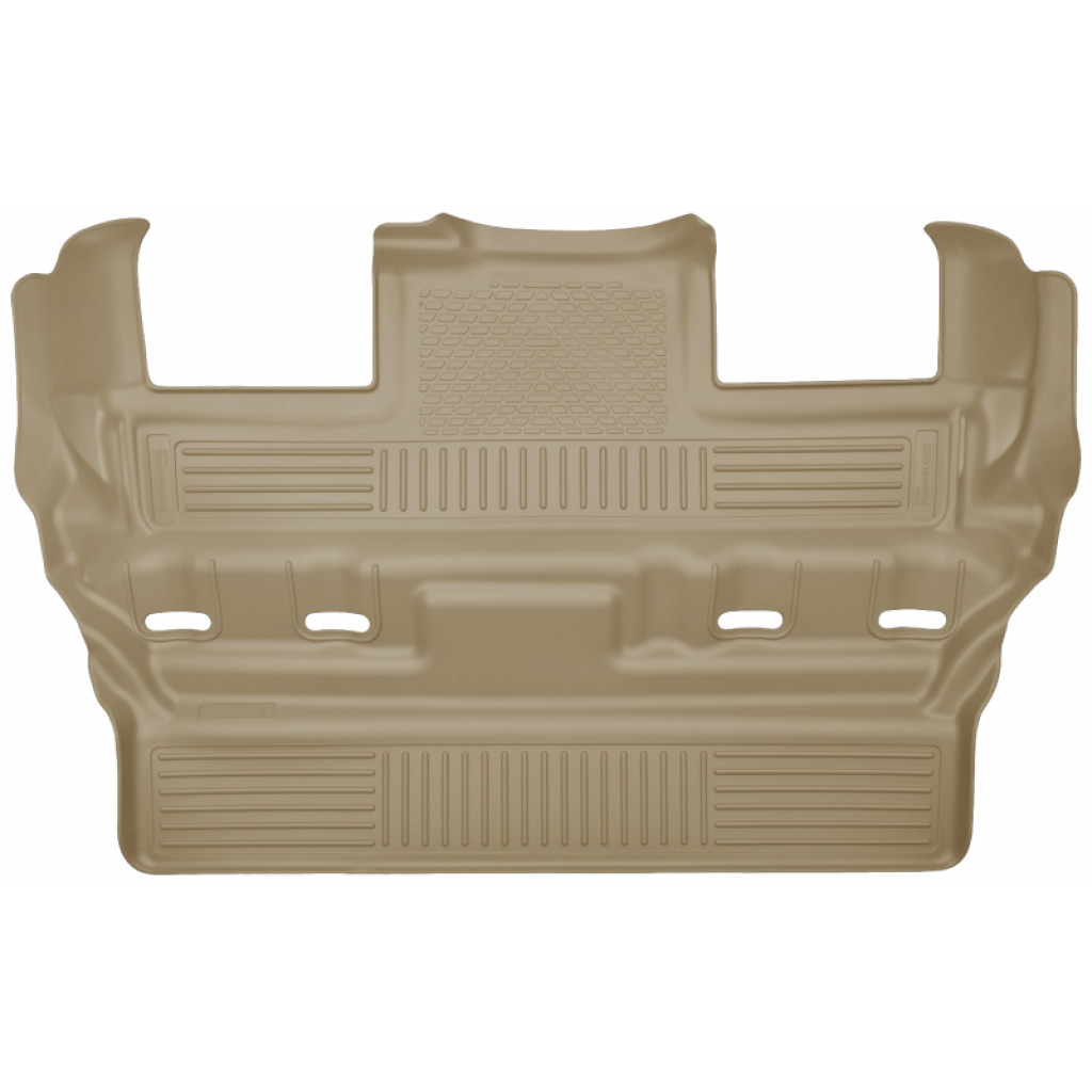 Husky Liners For Cadillac Yukon 2015-2020 WeatherBeater Floor Liners Tan | 3rd Seat Bucket 2nd (TLX-hsl19303-CL360A71)