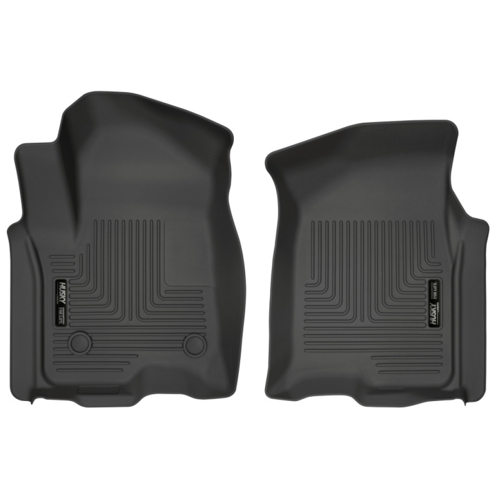 Husky Liners For GMC Sierra 1500 2019-2020 WeatherBeater Floor Liners Black | Front Row (TLX-hsl13211-CL360A73)