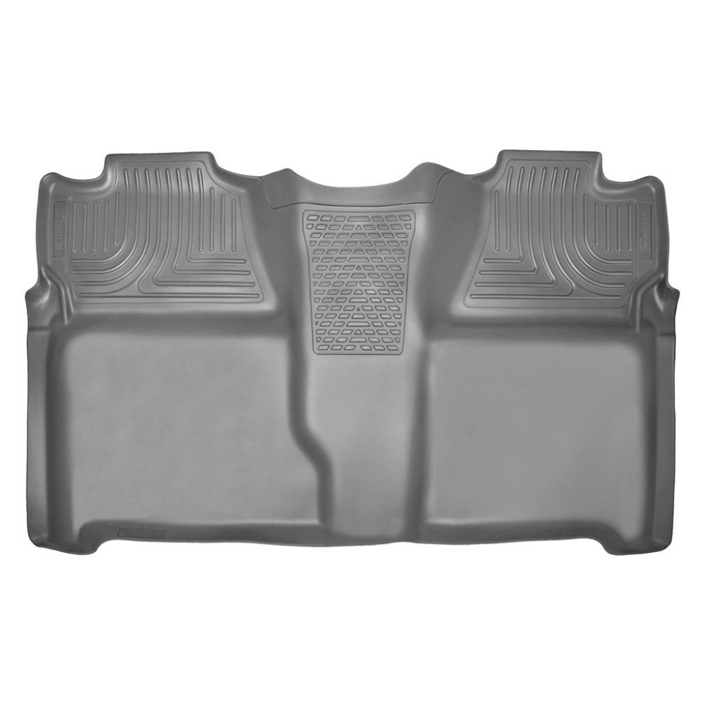Husky Liners For GMC Sierra 1500 2007-2013 Weatherbeater Floor Liner Gray | 2nd Seat (TLX-hsl19202-CL360A75)