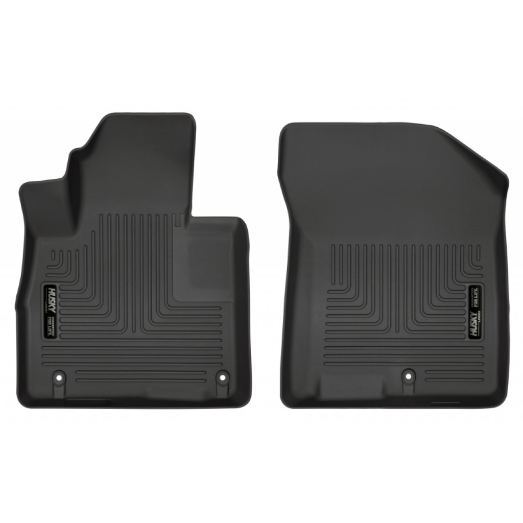 Husky Liners For Hyundai Santa Fe 2019 WeatherBeater Floor Liners Front Row | Black (TLX-hsl13871-CL360A70)