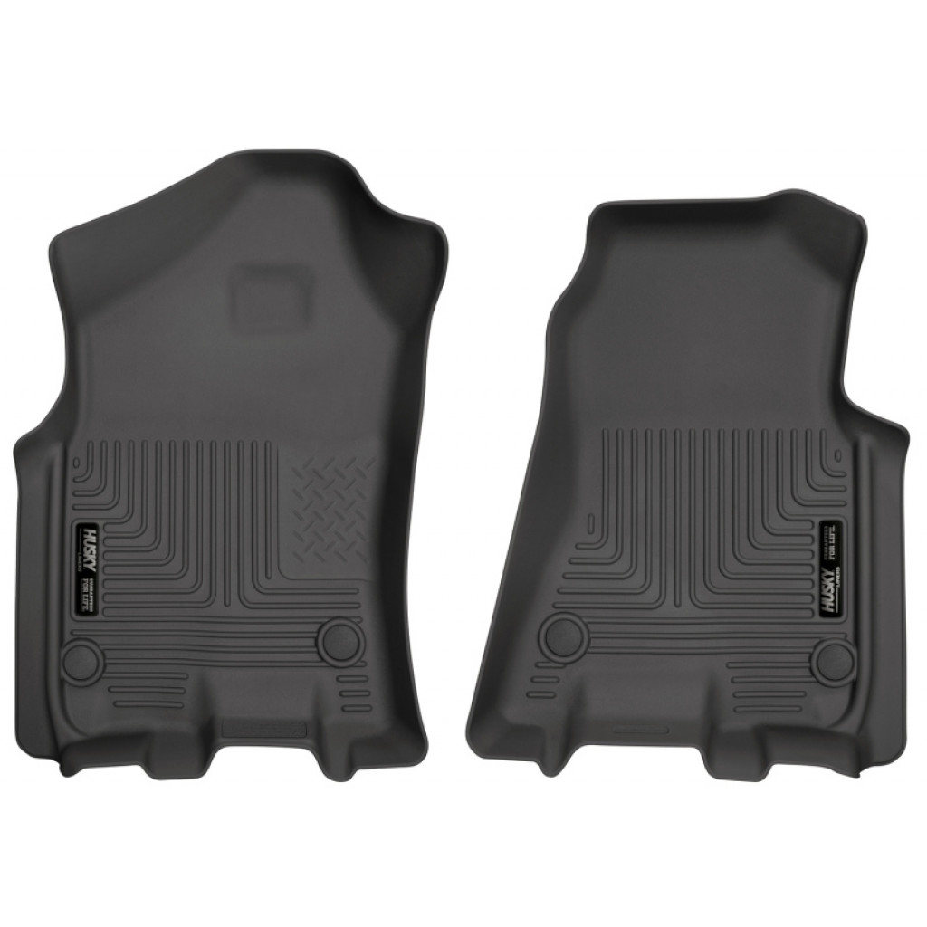 Husky Liners For Ram 1500 2019 WeatherBeater Floor Liners Front Row Black | (TLX-hsl13741-CL360A70)